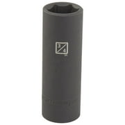 Steelman Pro 6 Point 3/4 in. Deep Well Impact Socket for 1/2 in. Drive 78274