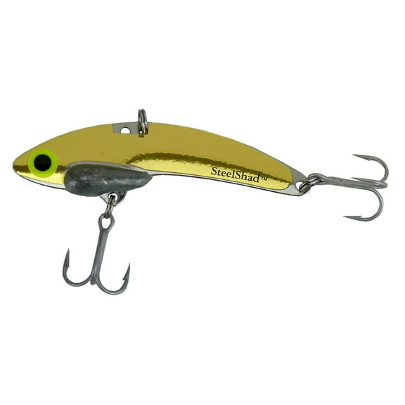 Steelshad Mini Long Casting Lipless Crankbait, 1/4oz, Gold
