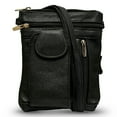 thumbnail image 1 of Steeltime Unisex Super Soft Leather Crossbody Bag with 5 compartments and Carrying Strap, 1 of 1