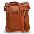 thumbnail image 1 of Steeltime Unisex Super Soft Leather Crossbody Bag with 5 compartments and Carrying Strap, 1 of 1