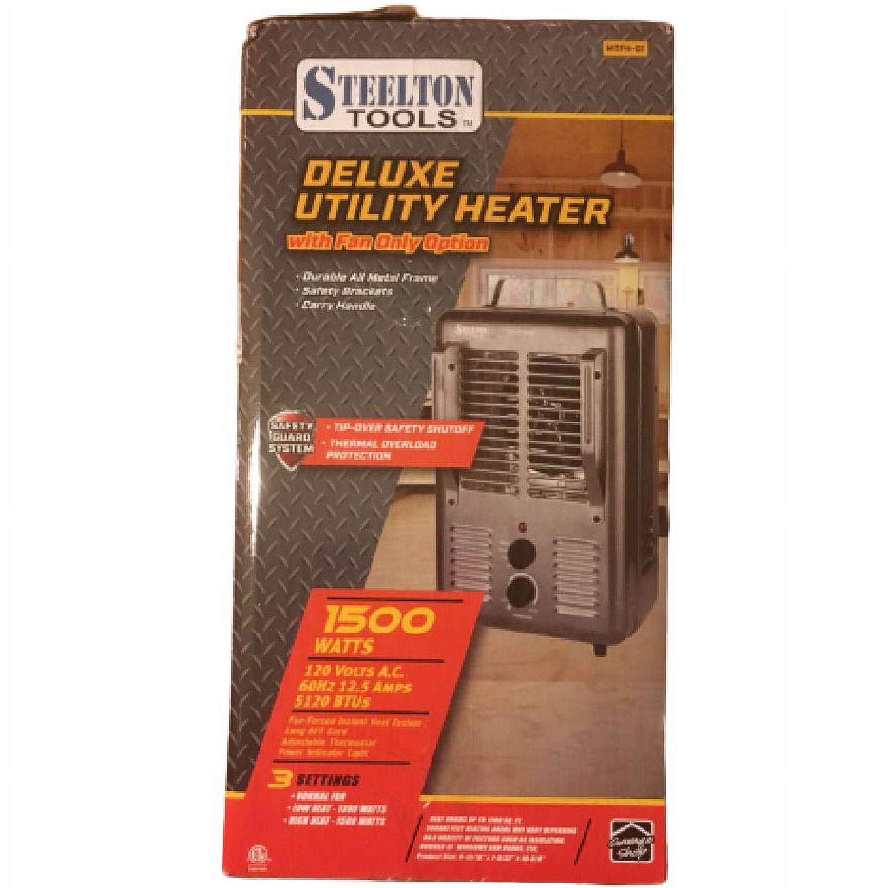 Steelton Portable Small Heat Space 5120 BTU 1500W Utility Heater with