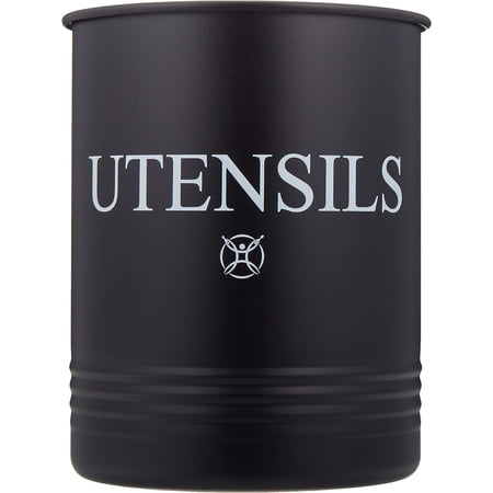 Steelware Central Utensil Holder Large Crocks Kitchen (black)