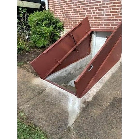 Steelway Angled Basement, Cellar Door (Knock-Down) (51" Width x 43.5" Length x 52.5" Height)