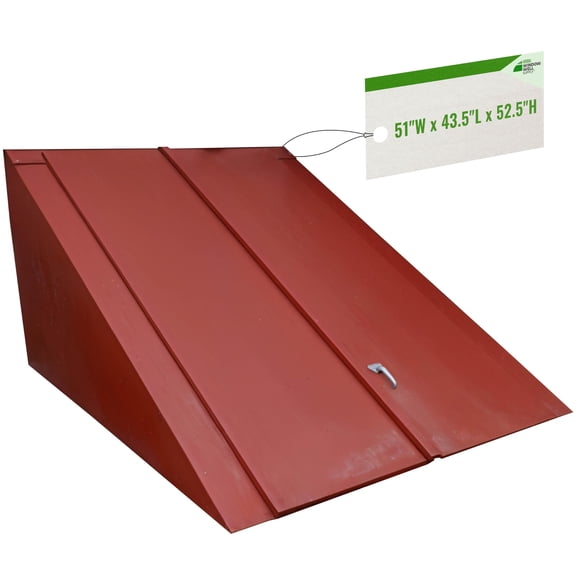 Steelway Angled Basement Door - Fully Welded Durable Cellar Doors for Enhanced Security and Weather Protection 51" W x 43.5" L x 52.5" H