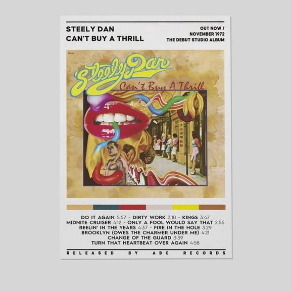 Steely Dan - Can't Buy A Thrill Canvas Poster Bedroom Decoration Landscape Office Size 24''x36'' - Gategoo