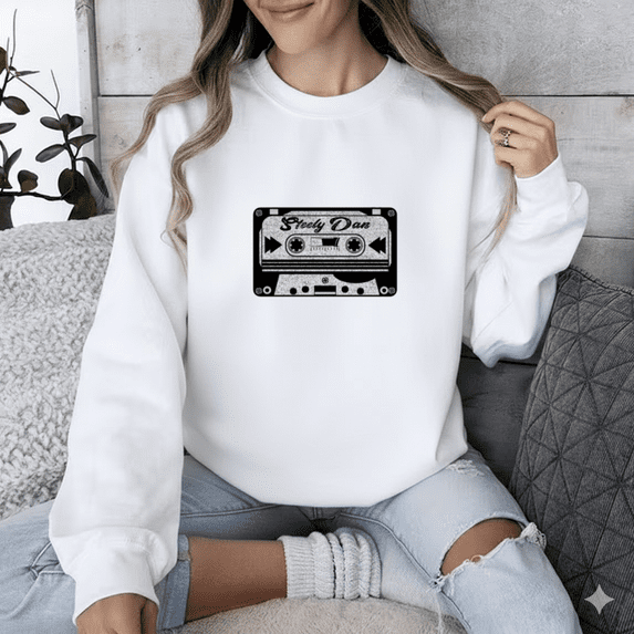 Steely Dan Cassette Vintage 80s Music Nostalgia Graphic Sweatshirt, up to size 5XL