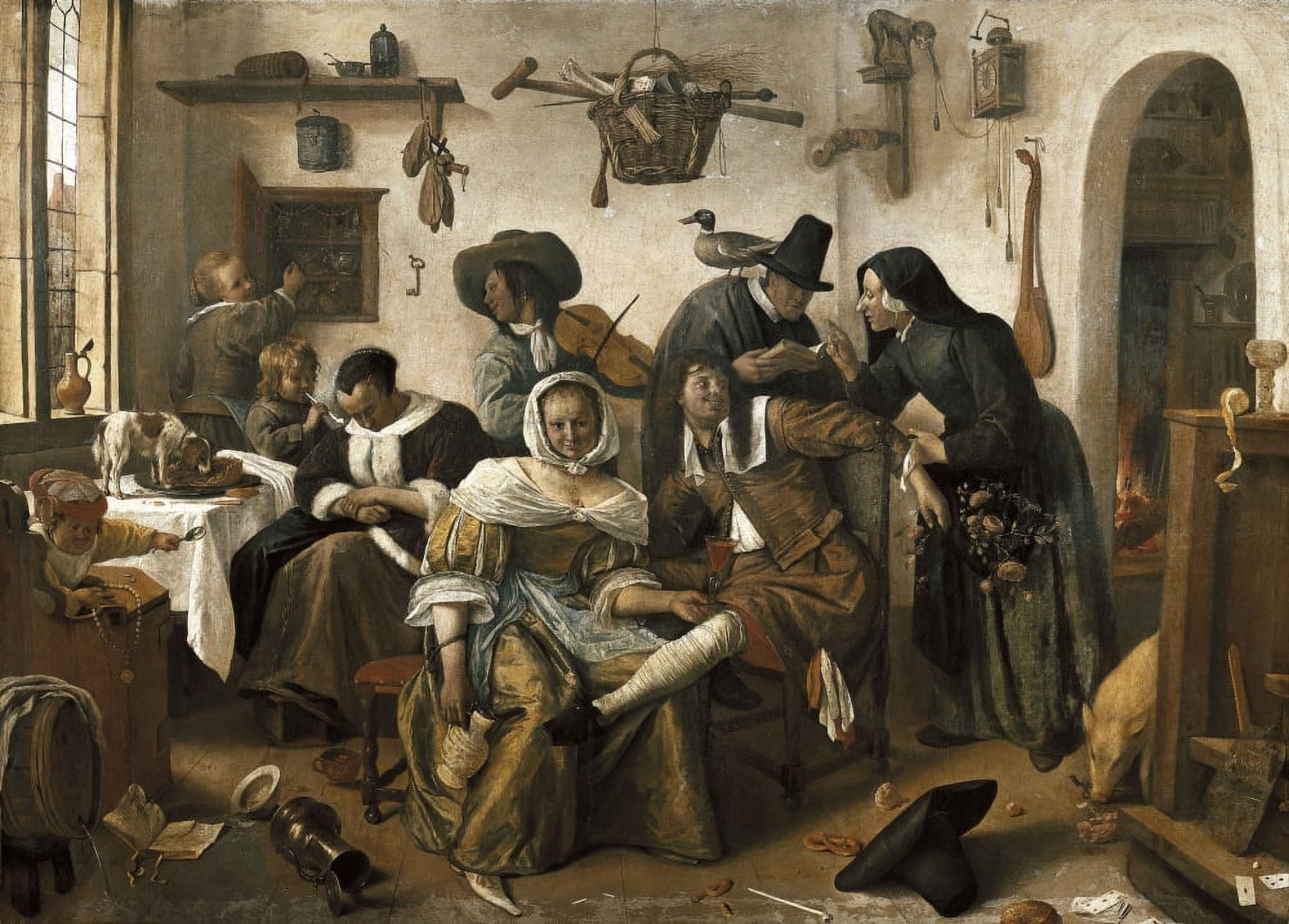 Steenjan (1626-1679) Canvas Art - (24 x 18)