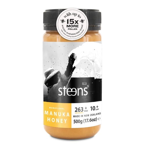 Steens MGO 263 UMF10 Manuka Honey 500g, British Import (Pack of 2)