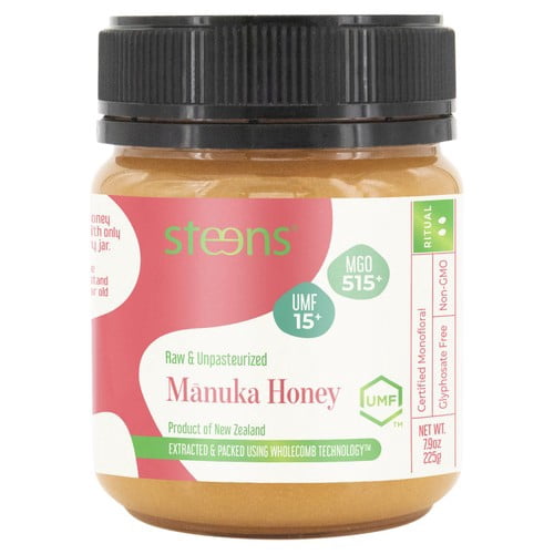 Steens MGO 515 UMF15 Manuka Honey 225g, British Import (Pack of 2)