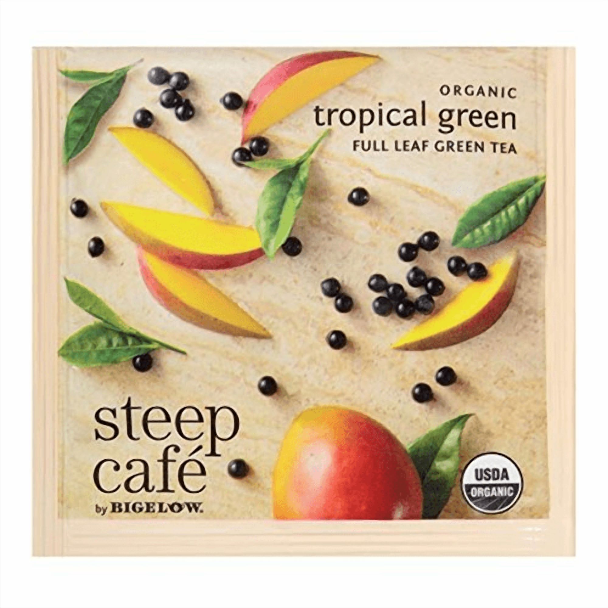 Steep Cafe Organic Tropical Green Tea - 50 Bags for Office - Walmart ...