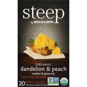 Steep, Dandelion & Peach, Rooibos and Green Tea, Tea Bags, 20 Count