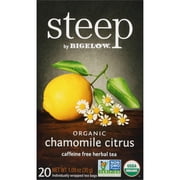 Steep Organic Chamomile Citrus Tea Bags, 20 Count