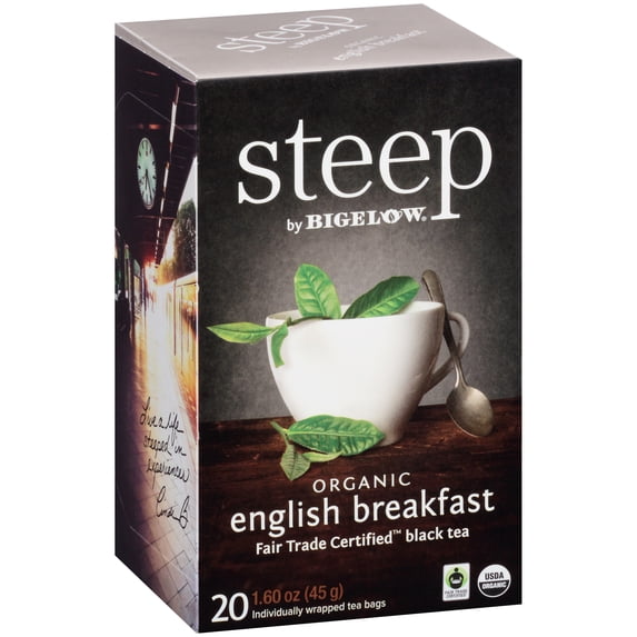Steep Tea, English Breakfast, 1.6 Oz Tea Bag, 20/box | Bundle of 5 Boxes