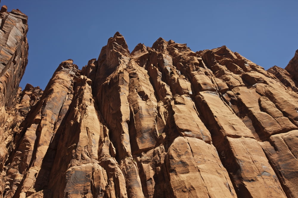 Steep cliffs guard the Colorado River near Horseshoe Bend Arizona Canvas Art - Terry MooreStocktrek Images (35 x 23)