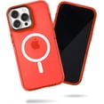 thumbnail image 1 of SteepLab Barrier MS Case for iPhone 15 Pro Max - Compatible with MagSafe - Impact Absorbing Case with Strong Magnets - 360 Protection and Raised Bezel (Electric Red Strawberry), 1 of 5
