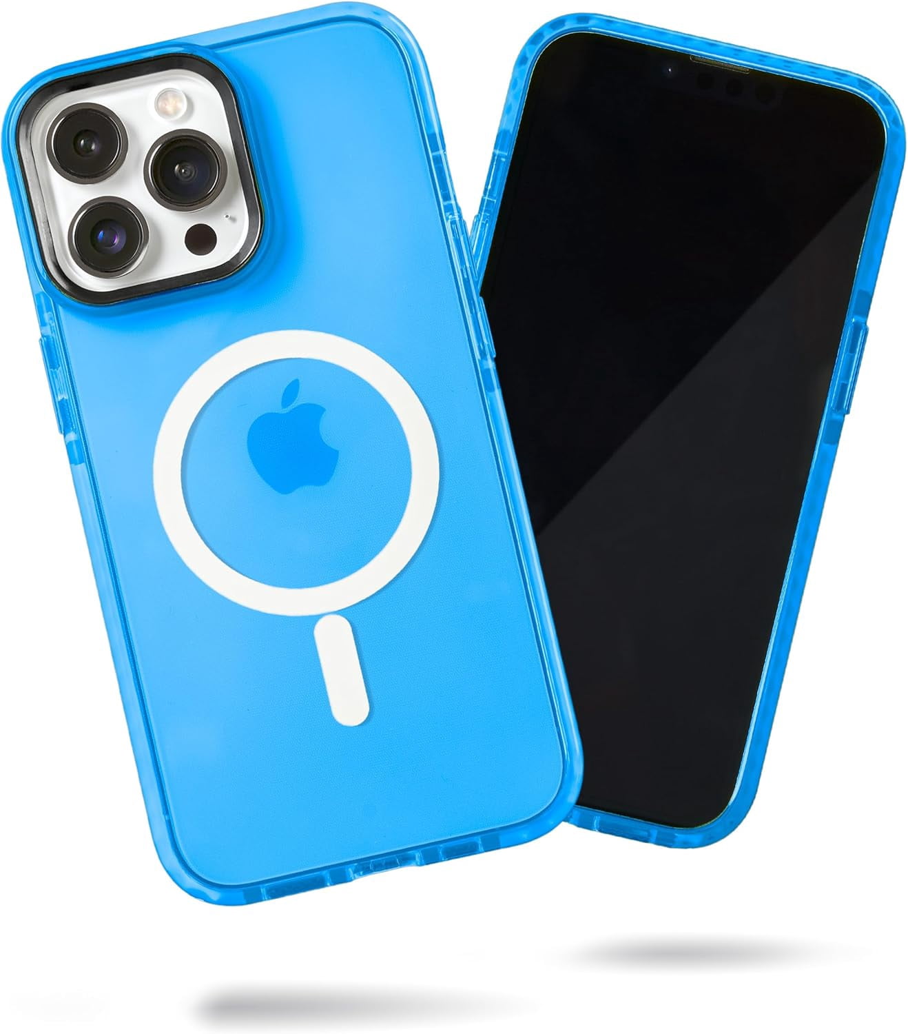 SteepLab Barrier MS Case for iPhone 15 Pro Max - MagSafe Compatible, Impact-Absorbing with Strong Magnets - 360° Protection, Rugged & Durable with Raised Bezel (Elevated Azure Blue)