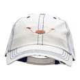 thumbnail image 1 of Steer Horns Embroidered Frayed Mesh Cap - Putty OSFM, 1 of 5