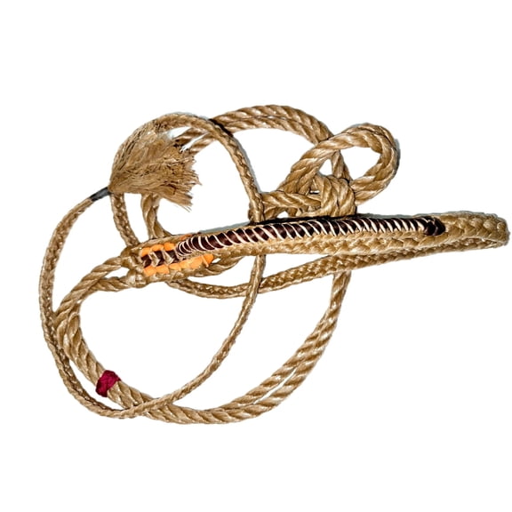 Steer Rope 10.5 ft LH | Full Leather Rodeo Rope | Handmade FCBR