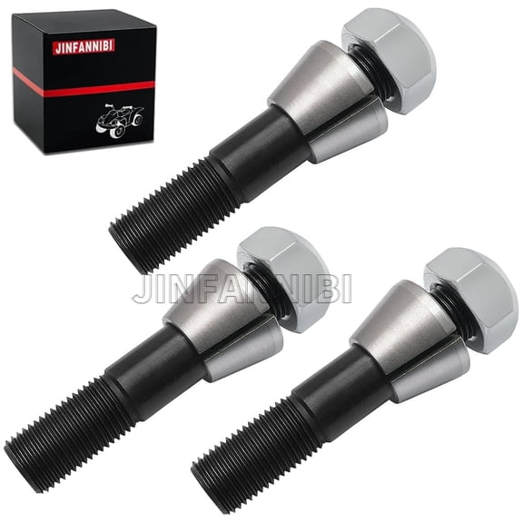 Steer Stud Kit Fits for Dana 44 OE Style 3 Studs, 3 Conical Washer & 3 Lock Nuts