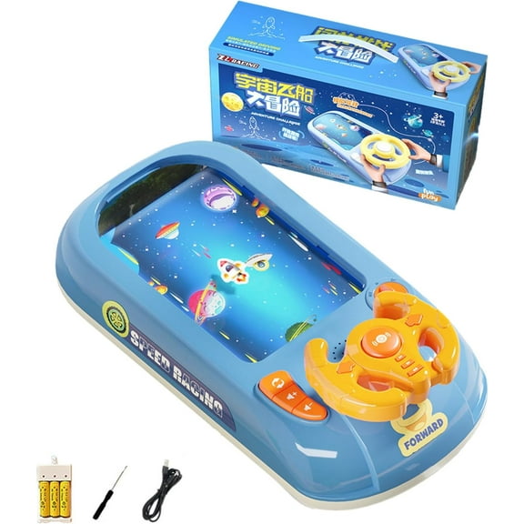 SteerJoy Driving Simulator, Steer Joy Driving Simulator Toy, 2025 New Car Racing Adventure Toy with 200 Levels,Car Simulator Driving Games Steering Wheel Toy,Turn and Learn Driver Toy