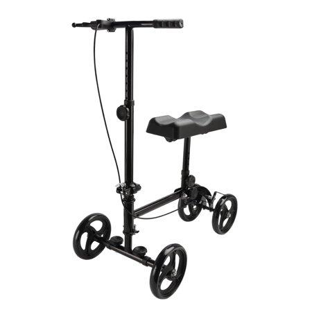 Steerable Knee Scooter For Ankle & Foot Injuries Portable Lightweight Leg Injury Scooter, PVC Frame for Adults