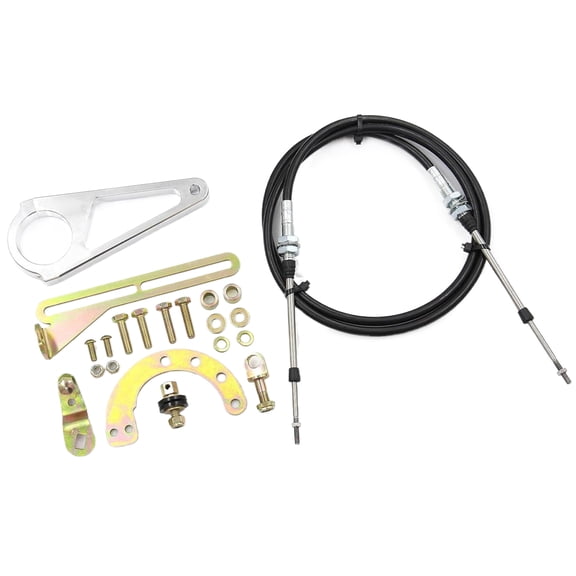 Steering Column Cable Shifter Kit ACA-1804 for TH200 2004R 4L60E Aftermarket Column Adjustable Shifter