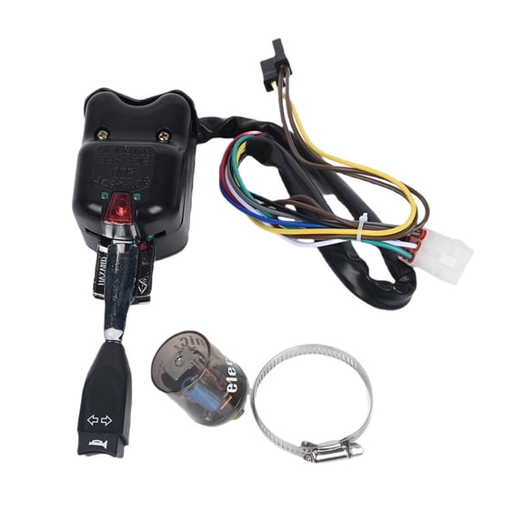 Steering Column Golf Cart Switches for 300 500 700 Turf Turn Signals, Horn, High-Low Headlights and Hazard Warning Lights, Part Number 102567101 102517501