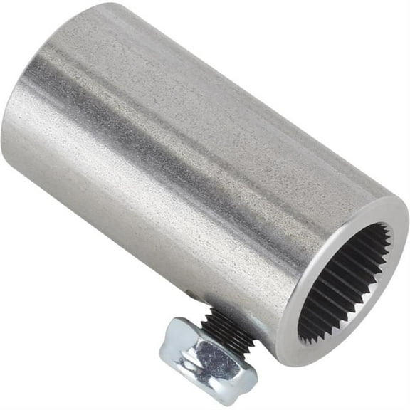 Steering Coupler, 3/4"-36 Spline To 3/4" Round Non-Flex