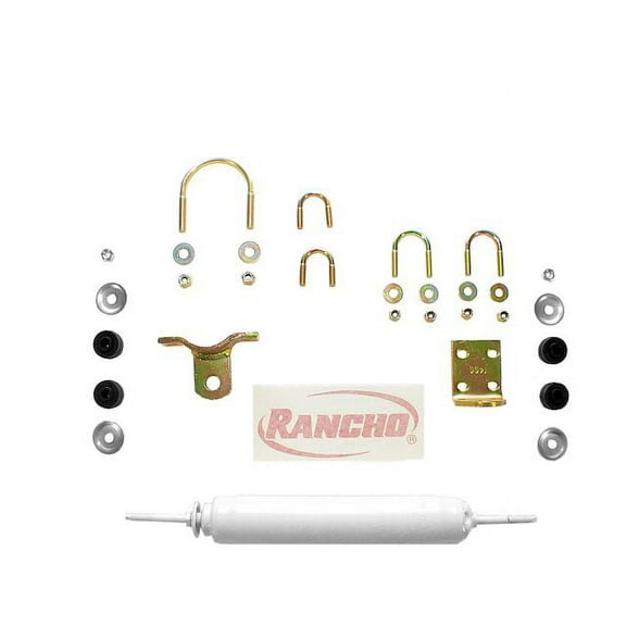 Steering Damper Kit - Compatible with 1976 - 1986 Jeep CJ7 1977 1978 1979 1980 1981 1982 1983 1984 1985