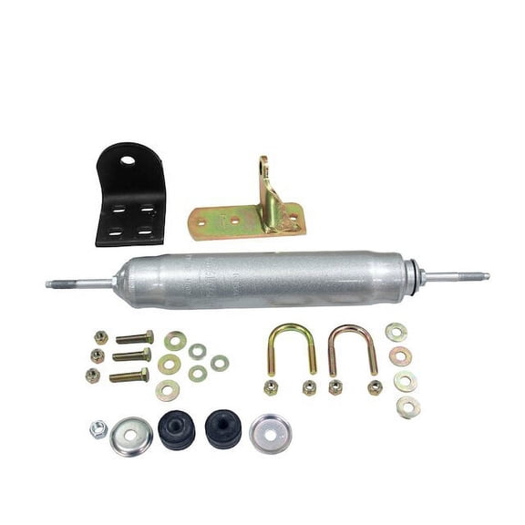 Steering Damper Kit - Compatible with 1980 - 1996 Ford F-250 4WD 1981 1982 1983 1984 1985 1986 1987 1988 1989 1990 1991 1992 1993 1994 1995