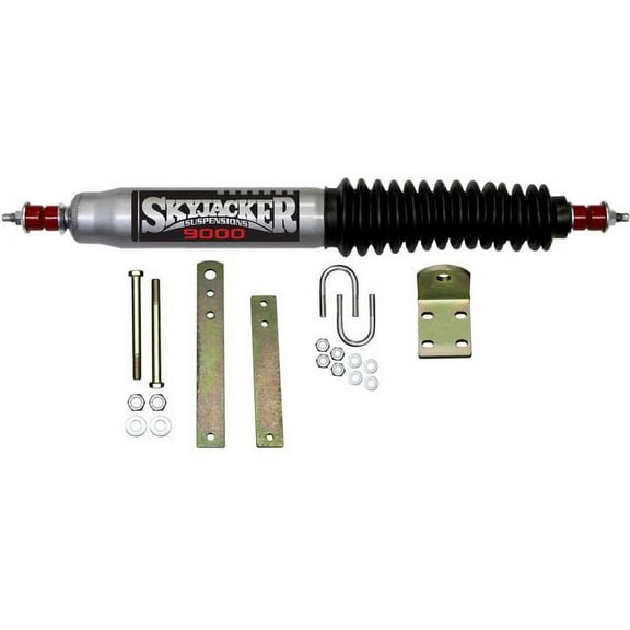 Steering Damper Kit - Compatible with 1980 - 1998 Ford F-250 4WD 1981 1982 1983 1984 1985 1986 1987 1988 1989 1990 1991 1992 1993 1994 1995 1996 1997