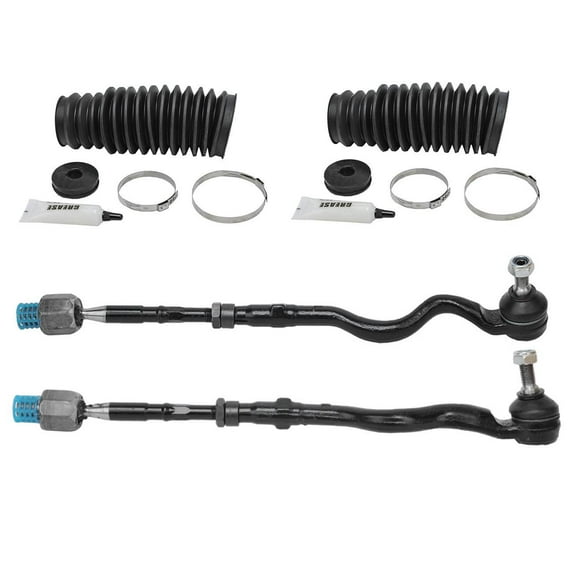 Steering Inner + Outer Tie Rod Rods Assembly Rack Boots Kit for BMW E46 E85 E86 Fits select: 2002-2003 BMW 325 IT, 2004-2005 BMW 325 IS SULEV