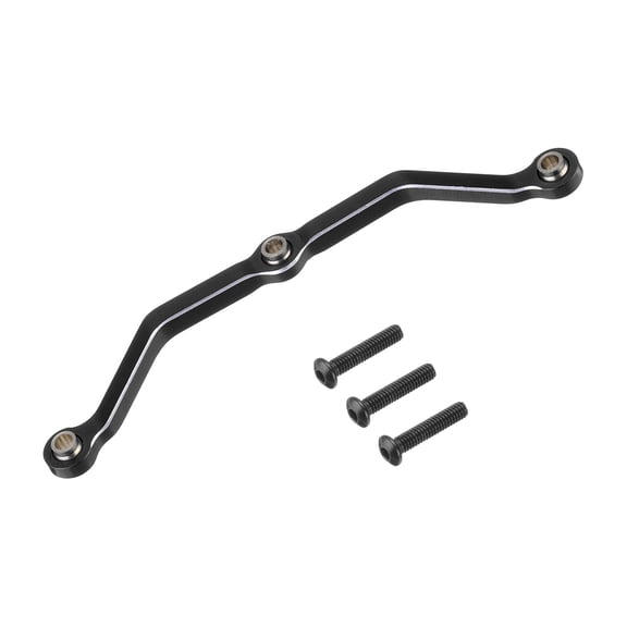 Steering Link Upgrade Linkage Full Clearance for 1/18 RC Car Crawler,Black - 6g