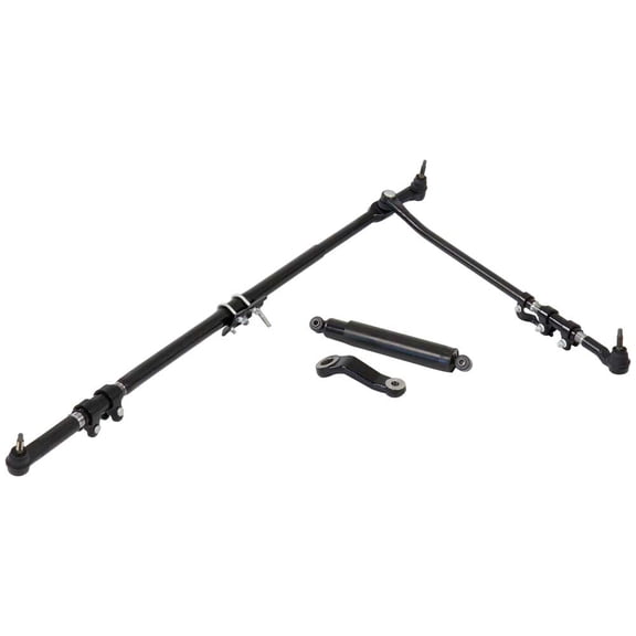 Steering Linkage Kit For Dodge Ram 2003-2013 w/ Solid Front Axle - Includes Tie Rods, Drag Link, Pitman Arm & Damper - BuyAutoParts