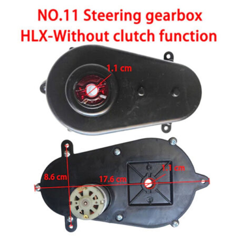 Steering Motor Gearbox 6V 12V for Children's Electric Car, Kids Ride on