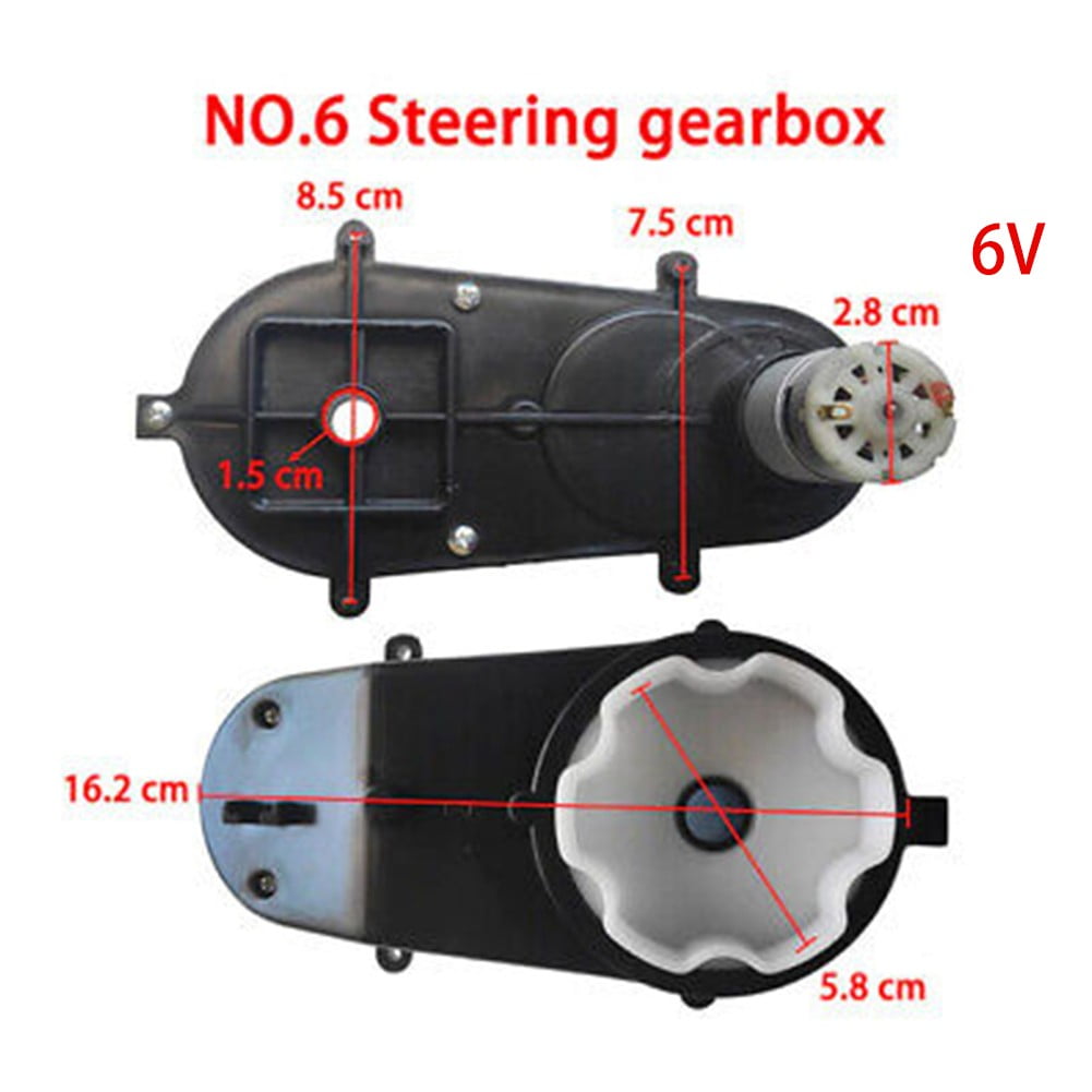 Steering Motor Gearbox 6V 12V For Children 'S Electric Car, Kids Ride