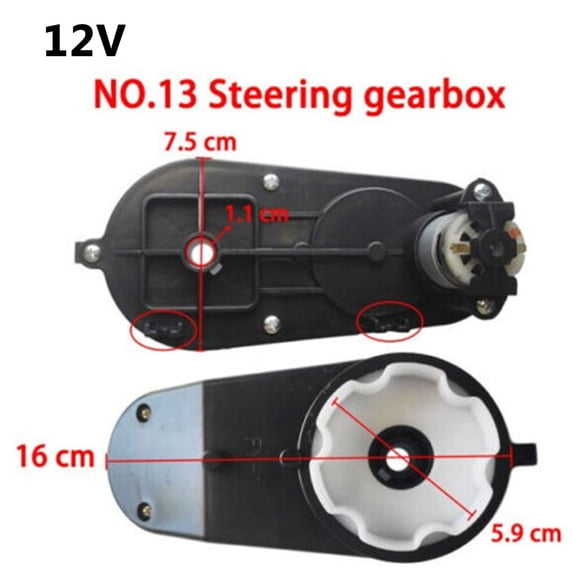 Steering Motor Gearbox 6V 12V for Children\'s Electric Car, Kids Ride on Toy car