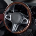 thumbnail image 1 of Steering Size 36-38cm Universal Non-slip D-shaped Round Breathable Car Steering Wheel Cover Protector Suitable Auto Accessories, 1 of 10