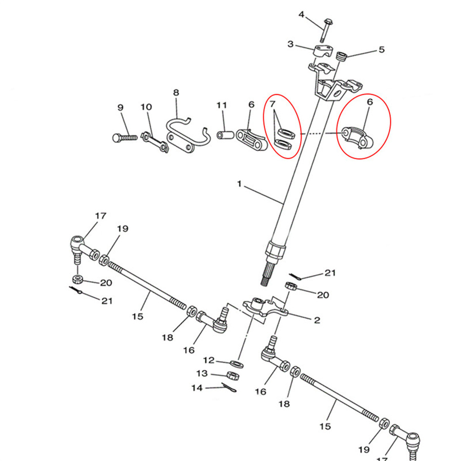 Steering Stem Bushing and Seal Kit For Yamaha ATV BANSHEE\BIG BEAR\BLASTER\WARRIOR