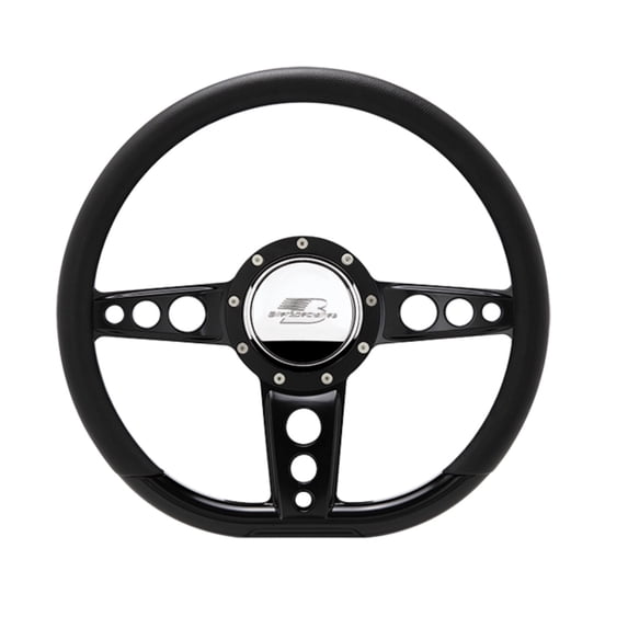 Steering Wheel 14in D- Shape Trans Am Black