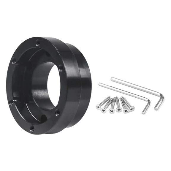 Steering Wheel Adapter , 70mm ,Durable ,Professional ,Accessories ,Aluminum ,Fits for 29 G920 G923 ,Game Modification Car , Black