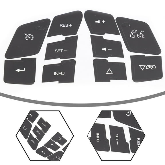 Steering Wheel Button Repair Decals Stickers for Corvette C6
