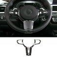thumbnail image 1 of Steering Wheel Carbon Fiber Cover for F10 F22 F30 F32 F15 X5 F16, 1 of 7
