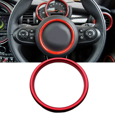 Carbon Fiber Look Steering Wheel Edges Trim Set For Mini F54 F55 F56 F57 F60 - 3-Piece Interior Accessory