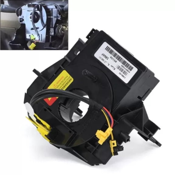 Steering Wheel Clock Spring with Angle Sensor for Jeep Wrangler JK 2007-2018, Grand Cherokee, Liberty, Dodge Journey, Chrysler 200, OE 5156106AA 68003216AA Black ABS Plastic
