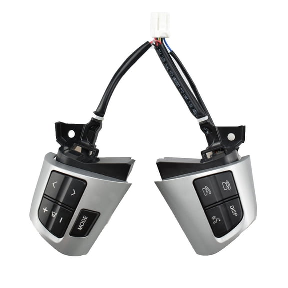 Steering Wheel Control Button Switch For Toyota Corolla 2010-2013, Car Multi-function Cruise Control Button, Steering Wheels Switch Buttons, 84250-02230-silver black