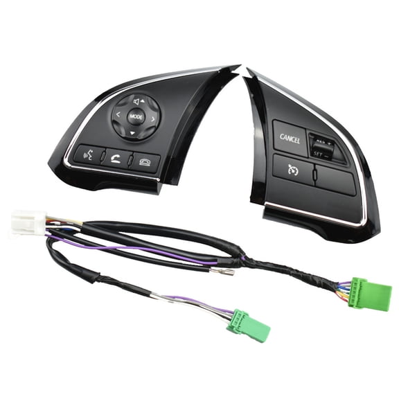 Steering Wheel Control Switch Button For Mitsubishi Outlander 3 2014-2019, Steering Wheel Remote Volume Button Cruise Control Switch-Piano Black