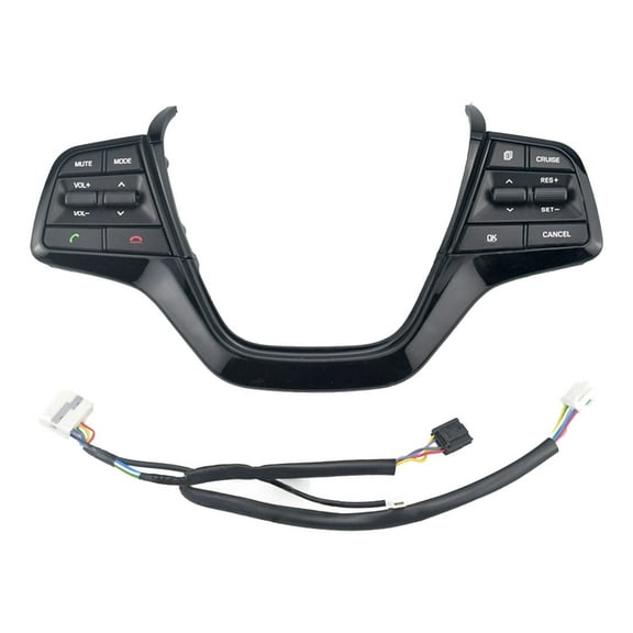 Steering Wheel Control Switch Button For Hyundai Elantra 2016 2017 2018 2019, Auto Steering Wheel Buttons Audio Phone Bluetooth Cruise Control Car Switches-black