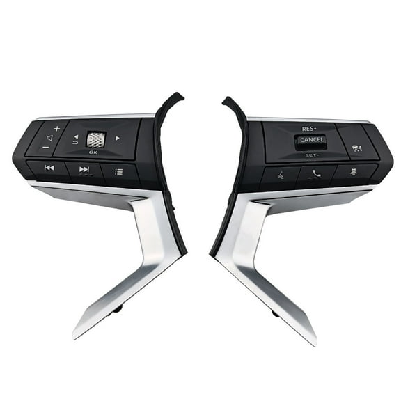 Steering Wheel Control Switch Button For Mitsubishi Outlander 4 2022 2023 2024, Multi-functional Steering Wheel Mounted Cruise Control Switch Buttons-silver black