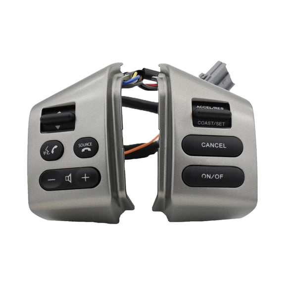 Steering Wheel Control Switch Button For Nissan Sentra 2005-2019, For Nissan Versa 2005-2008, Auto Steering Wheel Buttons Audio Phone Bluetooth Cruise Control Car Switches-silver